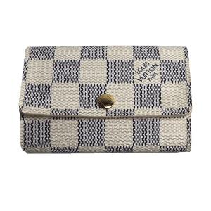 LOUIS VUITTON ルイ・ヴィトン ミュルティクレ6 キーケース ダミエアズール ホワイト N61745 CT4059 ユニセックス 中古 美品｜koera