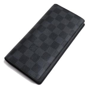 LOUIS VUITTON ルイ・ヴィトン ポルトフォイユブラザ 長財布 ダミエグラフィット グレー ブラック N62665 RA0117 メンズ 中古｜koera