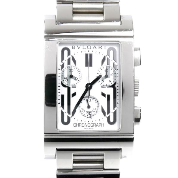 BVLGARI ブルガリ レッタンゴロ クロノグラフ 腕時計 電池式 RTC49S メンズ 中古