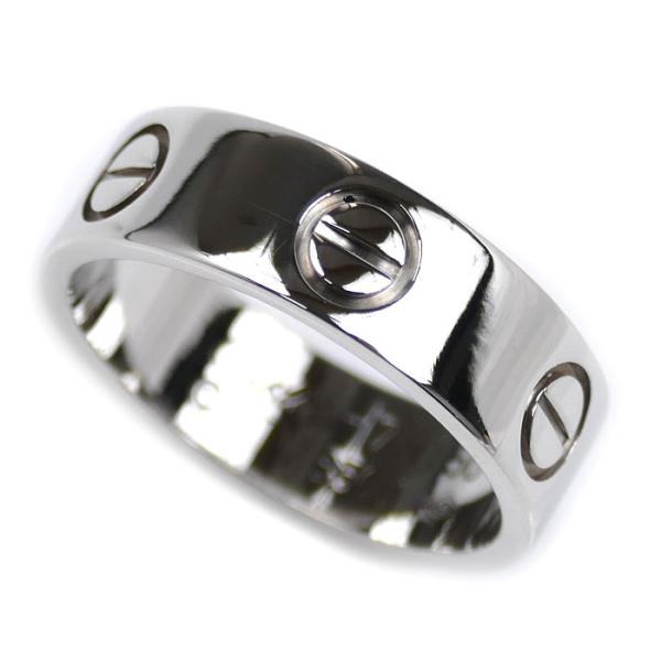 CARTIER カルティエ K18WG ホワイトゴールド ラブ クラシック リング・指輪 B4084...