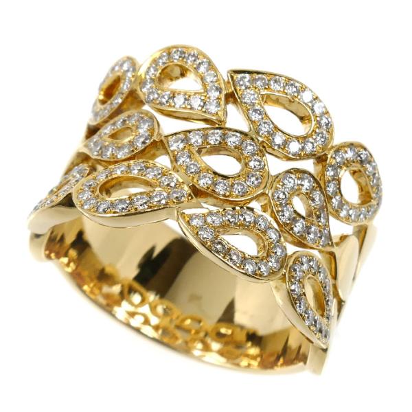 K18YG イエローゴールド リング・指輪 ダイヤモンド0.90ct 18号 10.9g ユニセック...