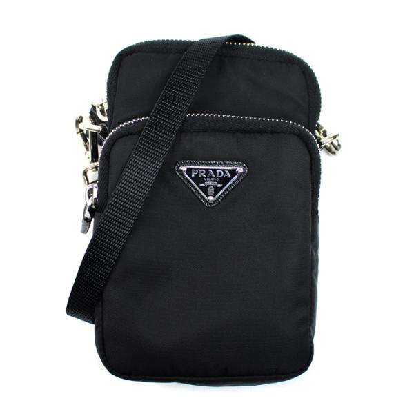 PRADA プラダ Re-Nylon フォンケース ショルダーバッグ ブラック 2ZT024_2DM...