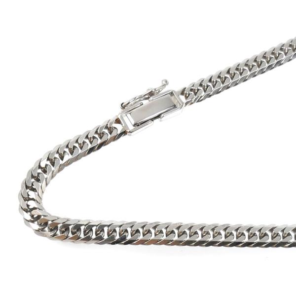 Pt850プラチナ ネックレス 喜平6面Wカット 30.1g 50cm メンズ 中古