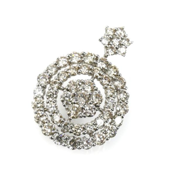Pt950プラチナ ペンダントトップ ダイヤモンド2.00ct 3.6g レディース 中古