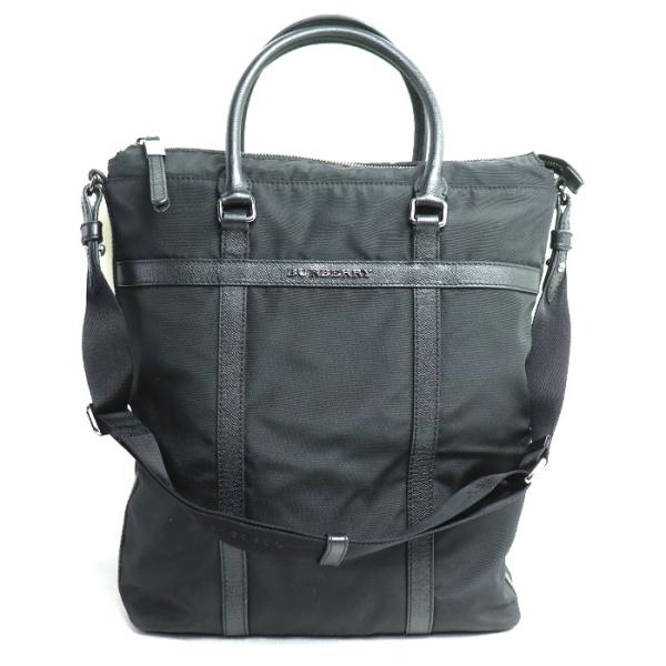 BURBERRY バーバリー 2Wayショルダーバッグ ブラック 3638124 メンズ 中古