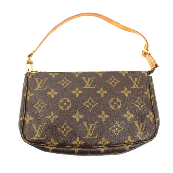 LOUIS VUITTON ルイ・ヴィトン ポシェット アクセソワール ポーチ モノグラム ブラウン...