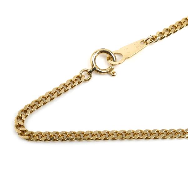 K18YG イエローゴールド ネックレス 喜平2面カット 10.0g 50cm メンズ 中古