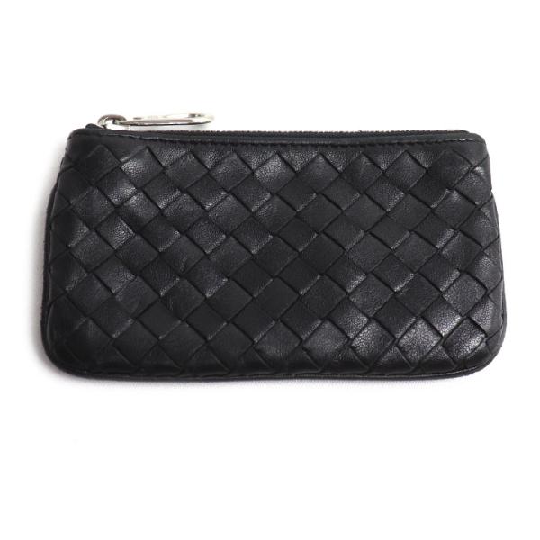 BOTTEGAVENETA ボッテガヴェネタ イントレチャート コインケース ブラック 131232...