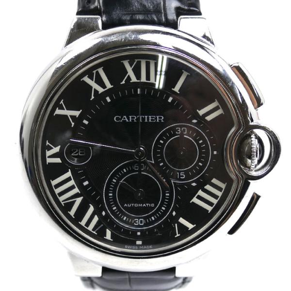 CARTIER カルティエ バロンブルー クロノグラフ 腕時計 自動巻き W6920052 メンズ ...