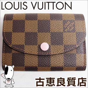 新品/未使用品/ルイヴィトン LOUIS VUITTON N64423 ダミエ ポルトモネ・ロザリ ローズバレリーヌ コインケース LV lv/買取品/質屋出店/あすつく｜koera