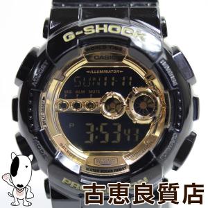 カシオ CASIO 腕時計 ジーショック G-SHOCK MT1403 中古 Black×Gold Series 黒 金 Gショック ジーショック GD-100GB-1DRブラック メンズ　クオーツあすつく｜koera