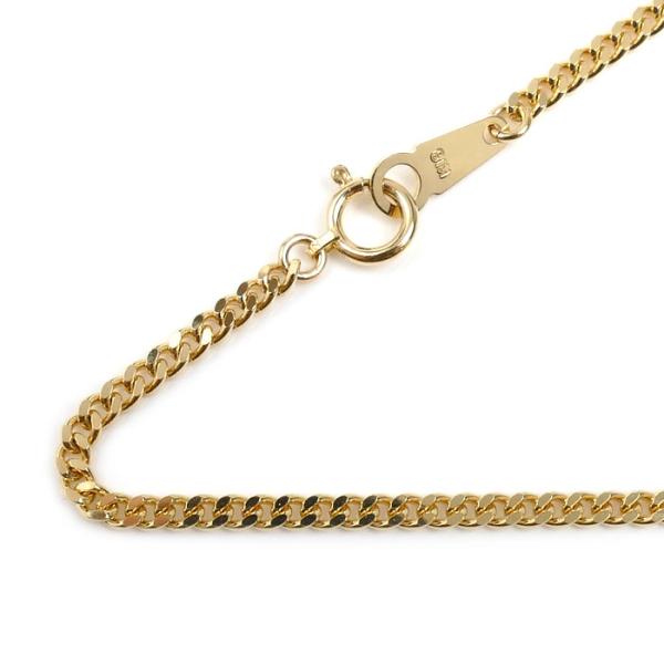 K18YG イエローゴールド ネックレス 喜平2面カット 10.3g 50cm ユニセックス 中古