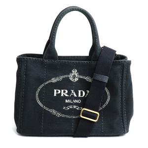 プラダ PRADA デニムトートバッグ カナパ 1BG439 NERO ショルダーバッグ ハンドバッグ 2WAY /中古/質屋出店｜koera