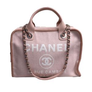 CHANEL シャネル ドーヴィル ボーリング 2Wayショルダーバッグ ピンク A92750 レディース 中古 美品｜koera