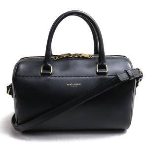 SAINT LAURENT サンローラン クラシック ベイビーダッフル 2Wayショルダーバッグ ブラック 330958 レディース 中古｜koera