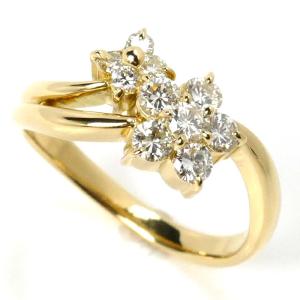 リング 指輪 2.2g K18PG ピンクゴールド メレダイヤモンド 0.29ct 10.5  