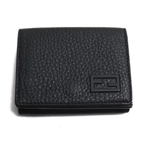 FENDI フェンディ FFロゴ 三つ折り財布 ブラック 7M0280 AG0L レディース 中古 美品