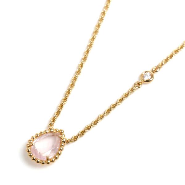 Boucheron ブシュロン K18PG セルパンボエム ピンククォーツ ダイヤ ネックレス JP...