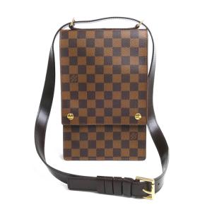 LOUIS VUITTON ルイ・ヴィトン ポートベローPM ショルダーバッグ ダミエ エベヌ N45271 レディース 中古｜koera