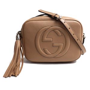 GUCCI グッチ ソーホー スモール ディスコ ショルダーバッグ カメリアローズベージュ 308364 A7M0G 2754 レディース 中古 美品｜koera