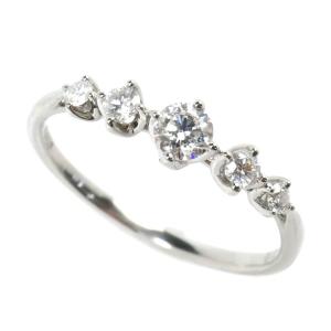 TIFFANY&Co. ティファニー Pt950プラチナ カーブドバンド ダイヤモンド  