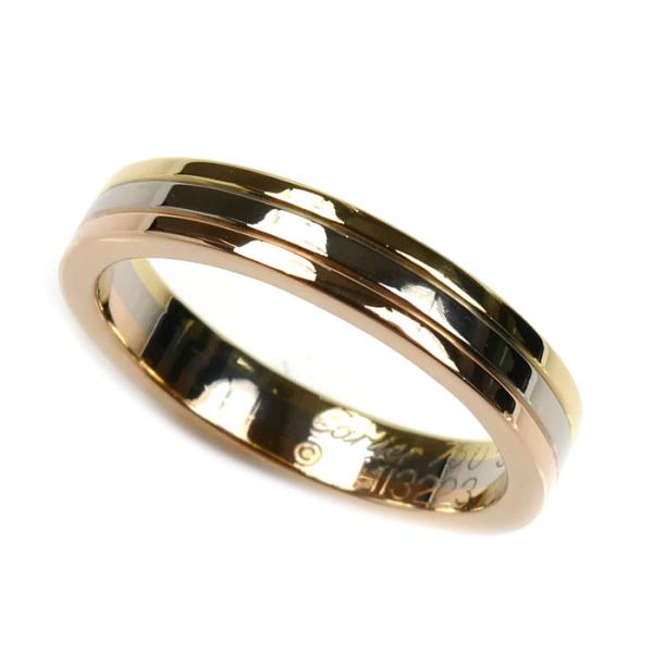 CARTIER カルティエ K18YG/PG/WG スリーカラー トリニティ ヴァンドーム リング・...