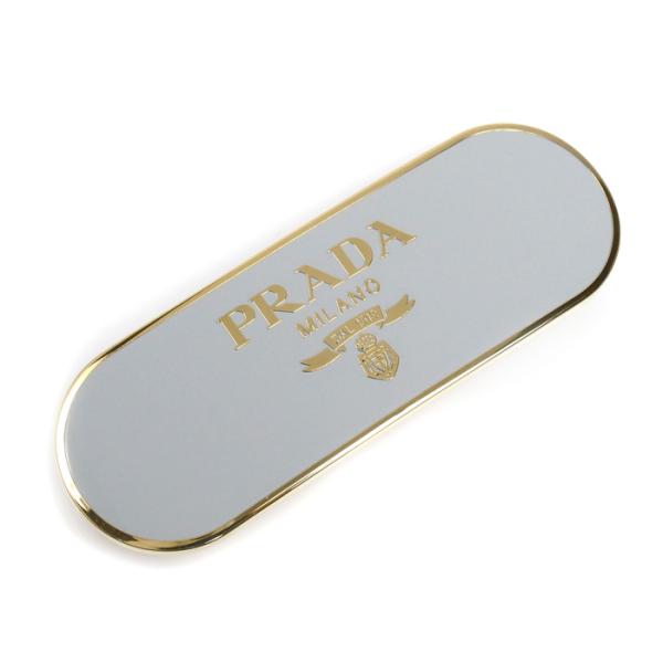 PRADA プラダ GP ロゴ バレッタ ヘアクリップ ヘアアクセサリー 1IF022 レディース ...