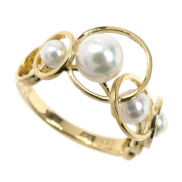 TASAKI タサキ K18YG エニーマ パール リング・指輪 R-4393-18KYG アコヤパ...