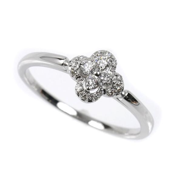 Vendome Aoyama ヴァンドーム青山 K18WG ホワイトゴールド フラワー リング・指輪...