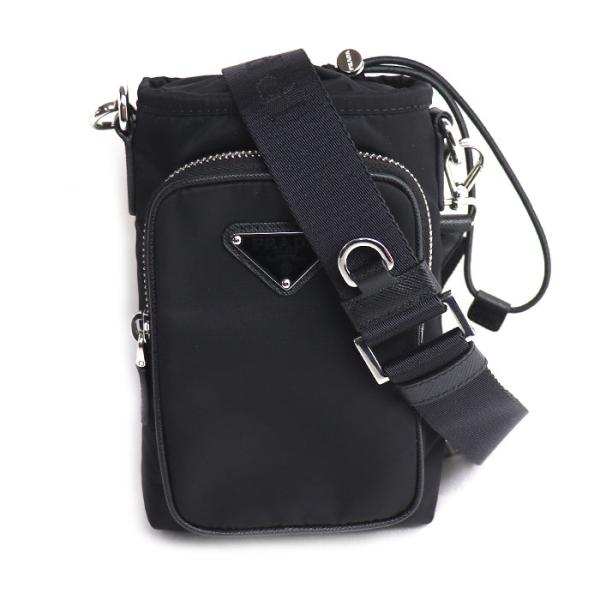 PRADA プラダ Re-nylon スマートフォンケース ショルダーバッグ ブラック 2ZH155...