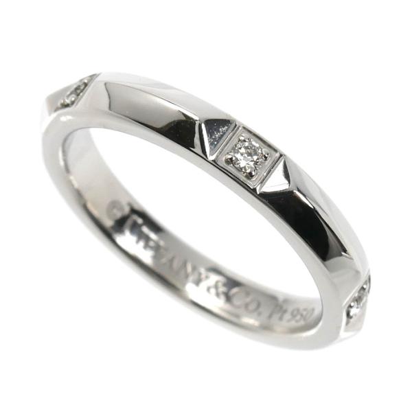 TIFFANY&amp;Co. ティファニー Pt950プラチナ トゥルーバンド ダイヤ リング・指輪 67...