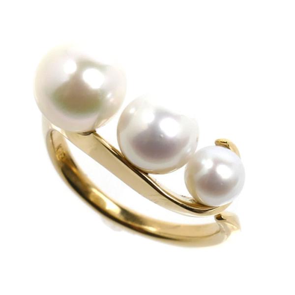 STAR JEWELRY スタージュエリー K18YG イエローゴールド リング・指輪 パール約4....