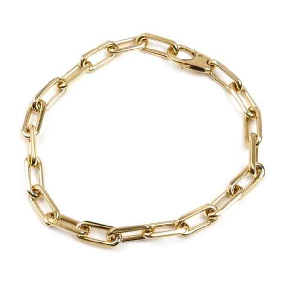 CARTIER カルティエ K18YG イエローゴールド サントス ミディアム ブレスレット 20....