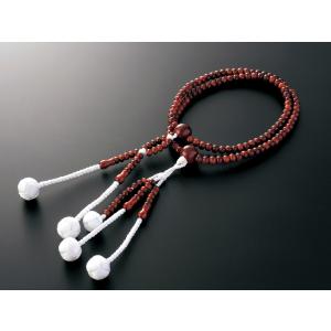 御念珠　86 (仏具、仏壇) 紫檀素挽き（男性用サイズ）木製念珠 数珠 創価学会仏壇 創価学会仏具