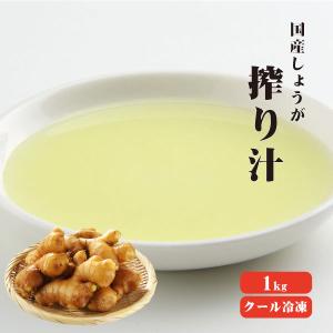 国産冷凍生姜汁 1kg 冷凍便 冷凍品以外との同梱不可 業務用 絞り汁 しょうが 無添加 無着色 香辛料 坂田信夫商店