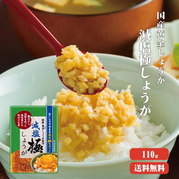 減塩 サクサク味付け極しょうが 110g 送料無料