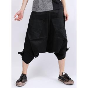 minority （マイノリティ） 日本製 国産 クロップド サルエルパンツ メンズ 男性 ブラック...