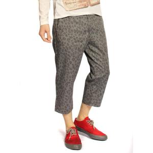 AS SUPER SONIC 日本製 国産 レオパード 豹柄 クロップドパンツ スラックス メンズ ...