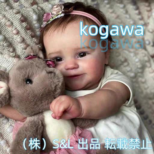 リボーンドール 19インチ48cm 新しい生まれ変わった女の子の人形やわらかい布ボディ手作りのリアル...