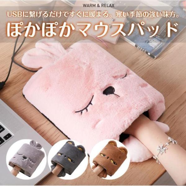 ぽかぽかマウスパッド あったか 加熱タイプ 給電 ハンドウォーマー 防寒グッズ 株式会社S＆L 加熱...