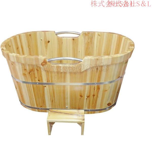 特売！実用品★品質保証！ 厚い　シャワーバケツ　木製　美容院　お風呂　株式会社S＆L 成人　風呂バケ...