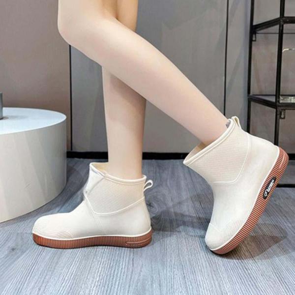 お洒落 レインブーツ レディース ショート おしゃれ 防水 軽量 防水 多機能 晴雨兼用 ミドル 折...