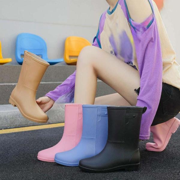 晴雨兼用 レインシューズ 靴 レディース ショート 防水加工 シューズ 歩きやすい 軽量 軽い おし...