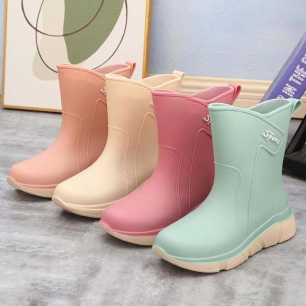 レインブーツ 梅雨 防水 撥水 晴雨兼用 レインシューズ レディース お洒落 軽量 通勤 歩きやすい...