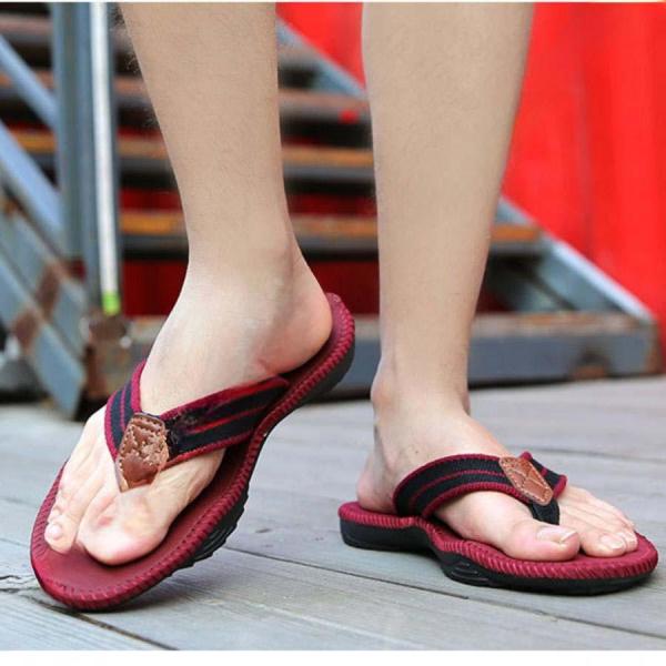 メンズ ビーチサンダル ビーサン ぺたんこ フラットサンダル 下駄サンダル 靴 カジュアル 軽量 楽...