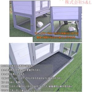 うさぎ小屋ラビットケージ木製家禽ケージ屋外木製...の詳細画像5