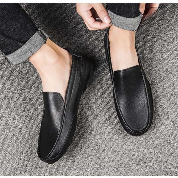 メンズ ドライビングシューズ ローファー ス リッポン モカシン 革靴 通気 軽量 夏用 履きやすい...