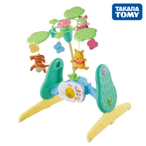 タカラトミー えらべる回転 6WAYジムにへんしんメリー プラス くまのプーさん プレイジム ベビー...