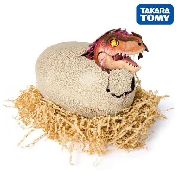 タカラトミー うまれて ウーモ ジュラシック・ワールド T-レックスエッグ ぬいぐるみ 恐竜 人形 ...