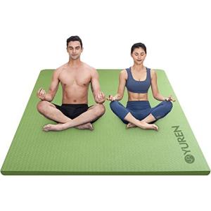 YUREN ヨガマット TPE素材 二人用 幅広トレーニングマット